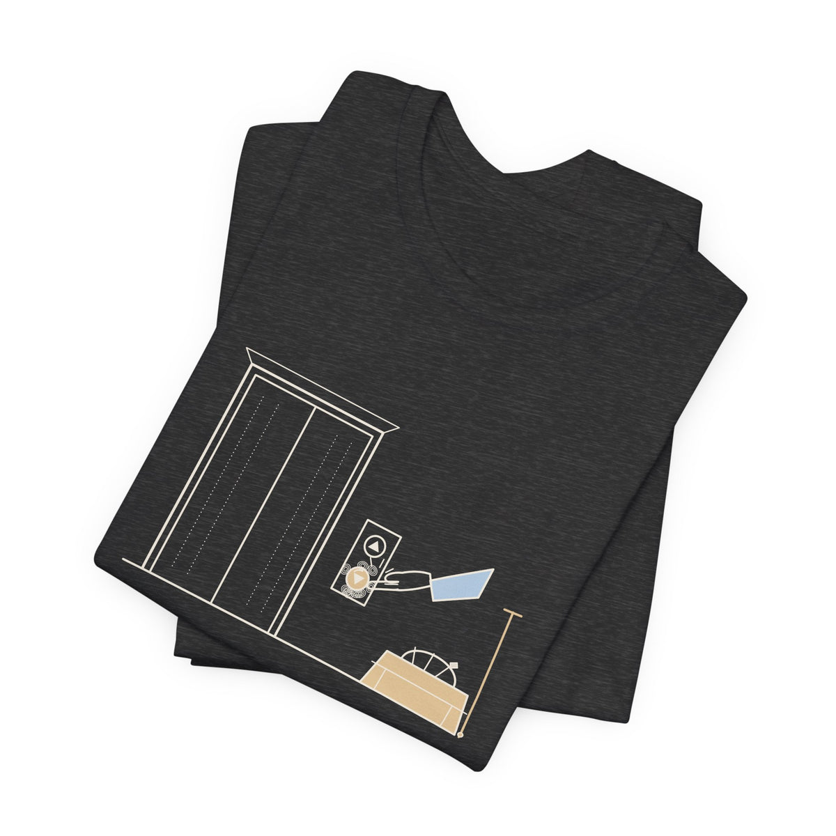 Elevator Mechanic T-Shirt - Press It Once. I Promise It Heard You. Funny Trade Tee