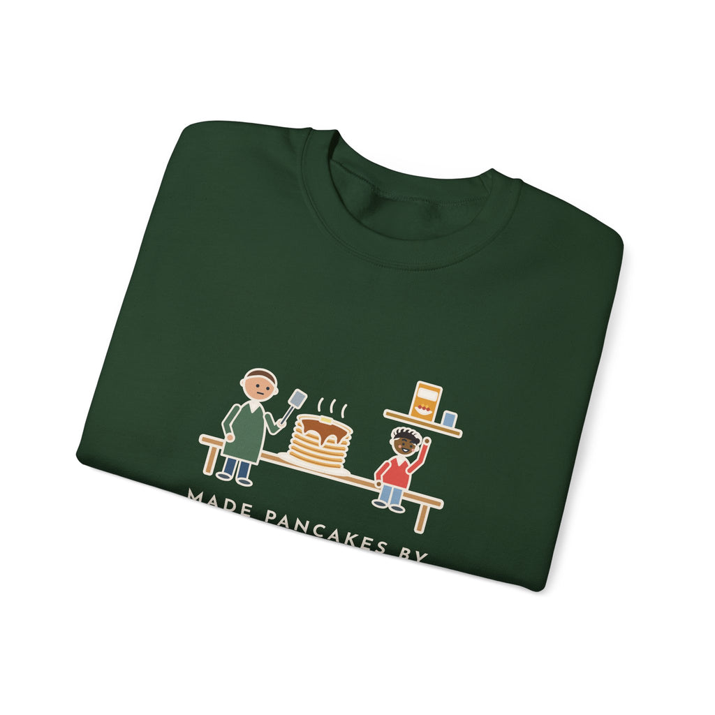 Parent Sweatshirt, Made Pancakes by Special Request, The Kid Now Wanted Cereal, Funny Breakfast Table Crewneck