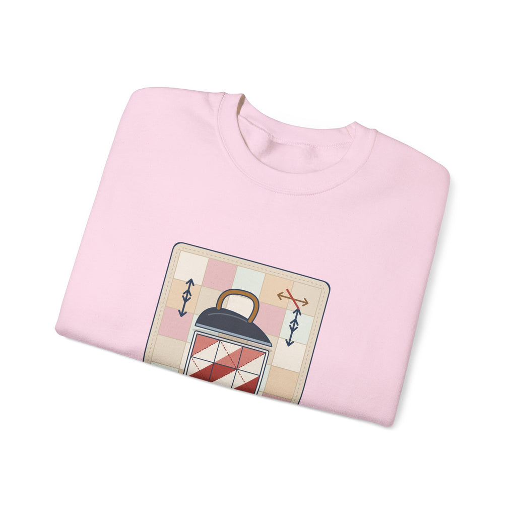 Quilting Crewneck Sweatshirt - Press, Don't Iron. Cozy Quilter Gift