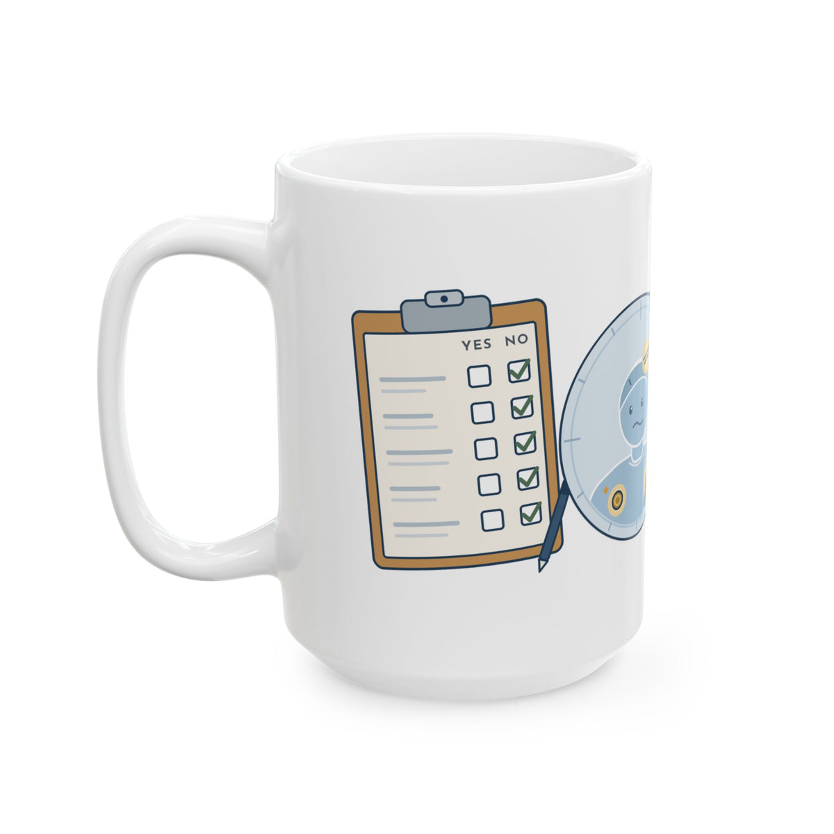 Large 15oz MRI Technologist Mug - Any Metal? Think Harder. Imaging Team Gift