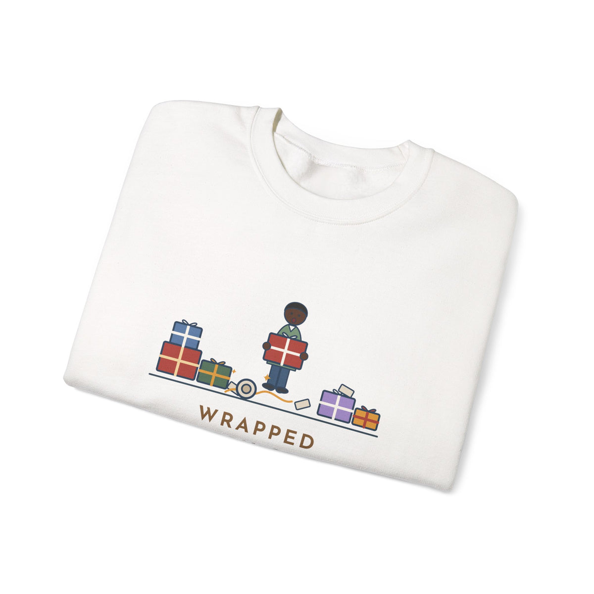 Funny Christmas Crewneck Sweatshirt - The Tape Was Under the Last Gift