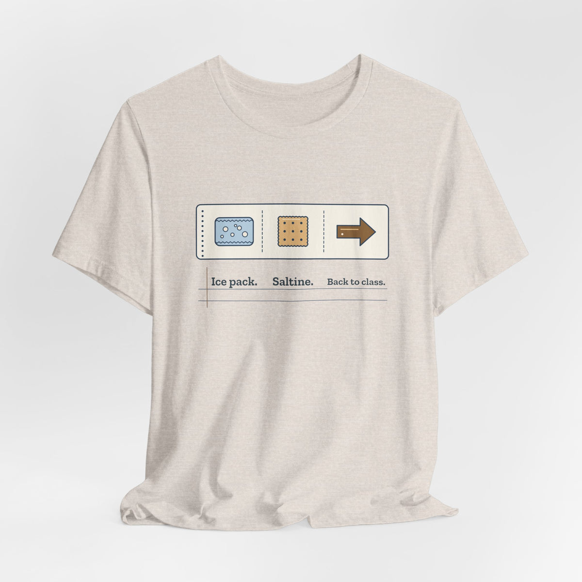 School Nurse T-Shirt - Ice Pack. Saltine. Back to Class. Funny Nurse Tee
