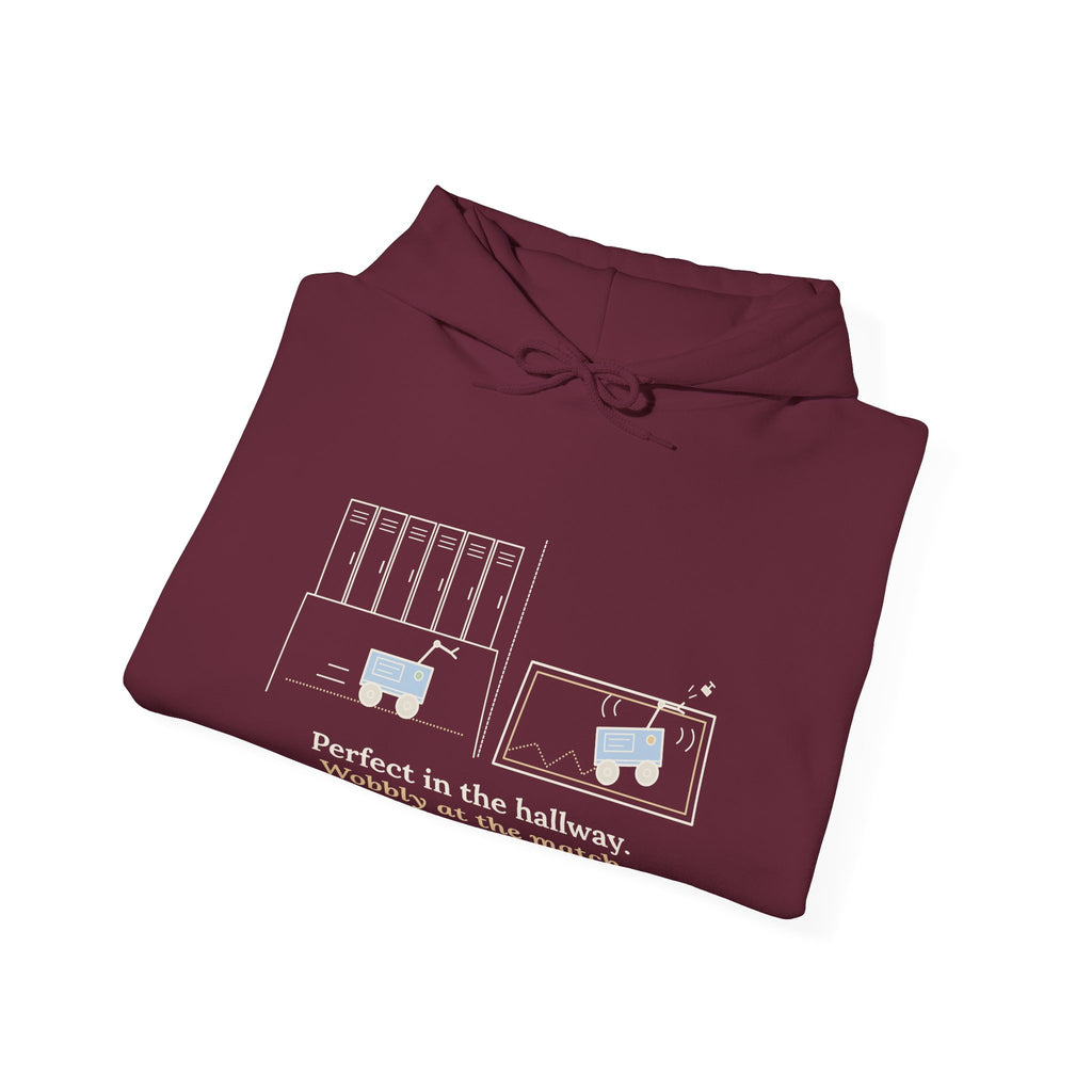 Robotics Team Coach Hoodie - Wobbly at the Match Robot Club Sweatshirt