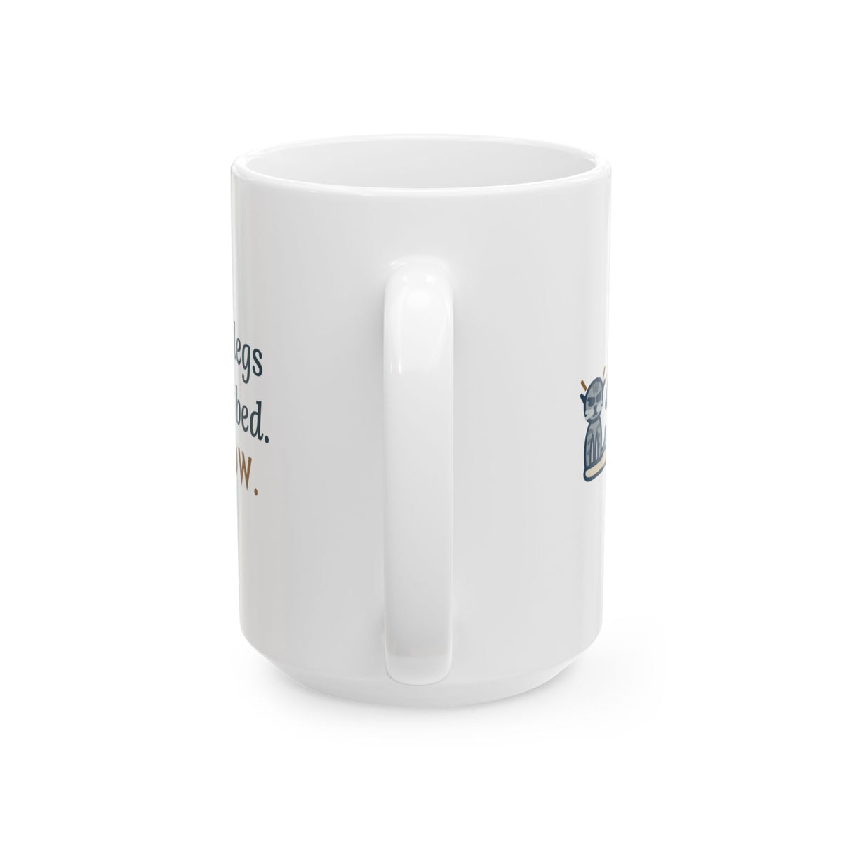 Large 15oz Borzoi Mug - All Four Legs in the Cat Bed Elegant Long Dog Gift