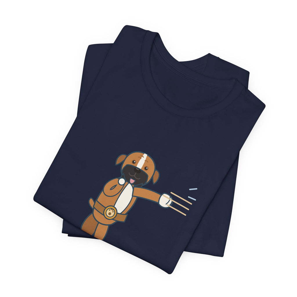 Boxer Dog T-Shirt - Every Hello Comes With a Left Hook Funny Boxer Owner Tee