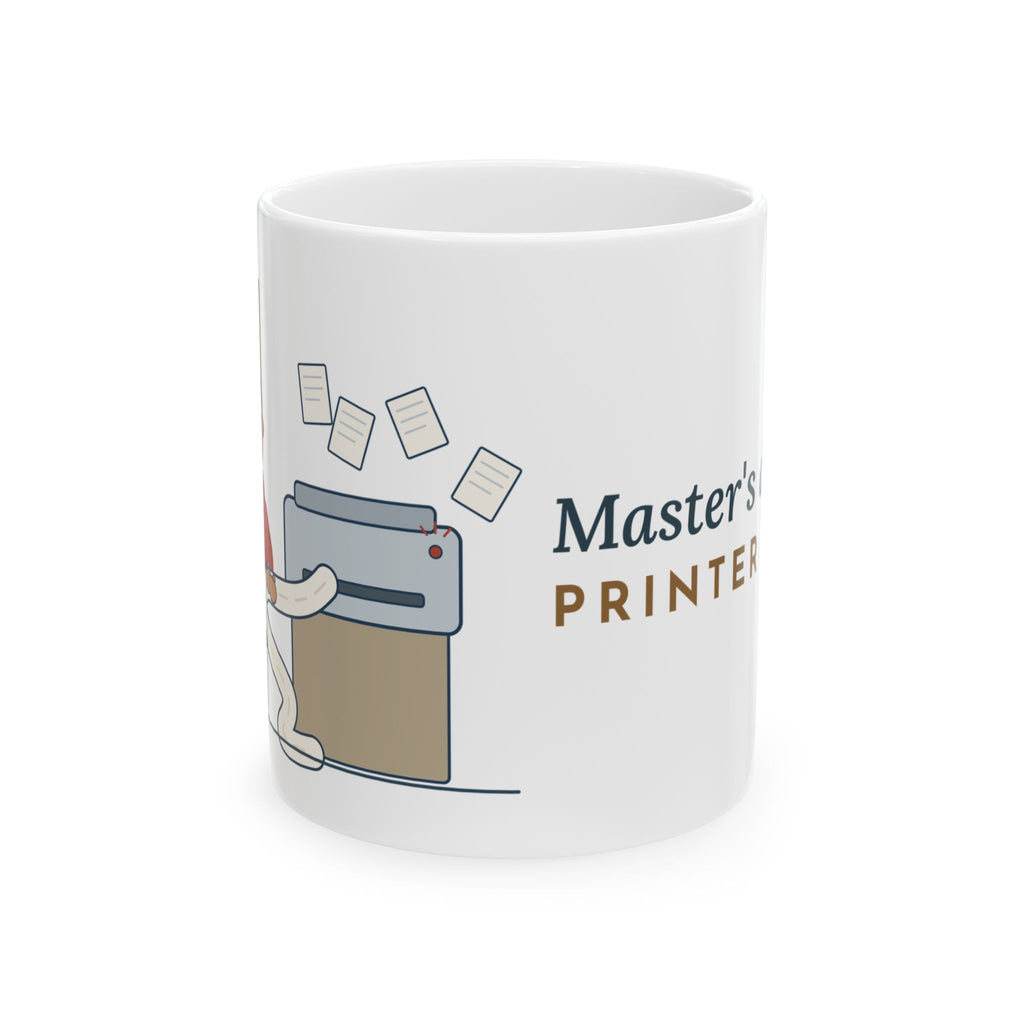 Public Library Librarian Coffee Mug - Master's Degree. Printer Duty.