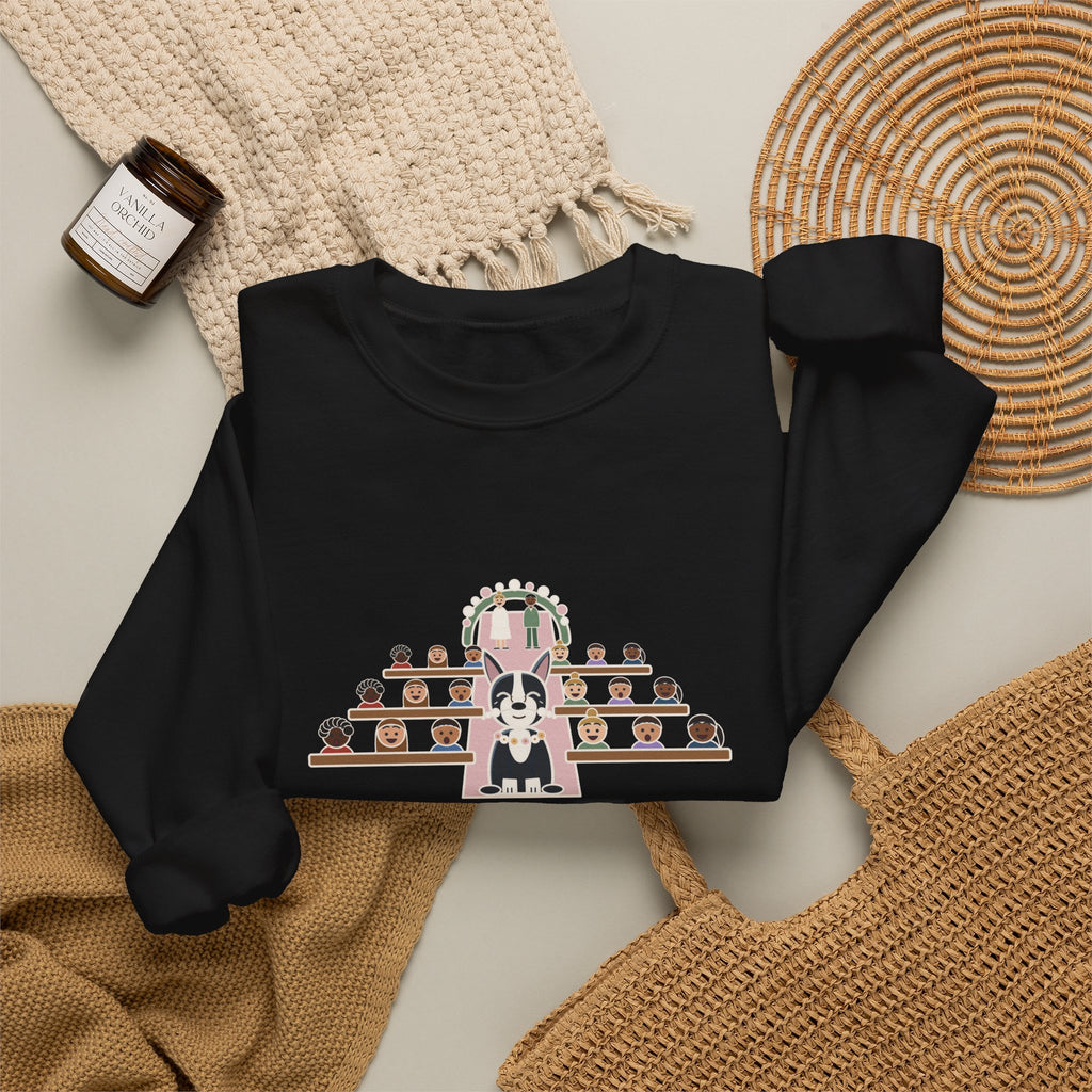 Boston Terrier Crewneck Sweatshirt - Ring Bearer Snort Heard Down the Aisle