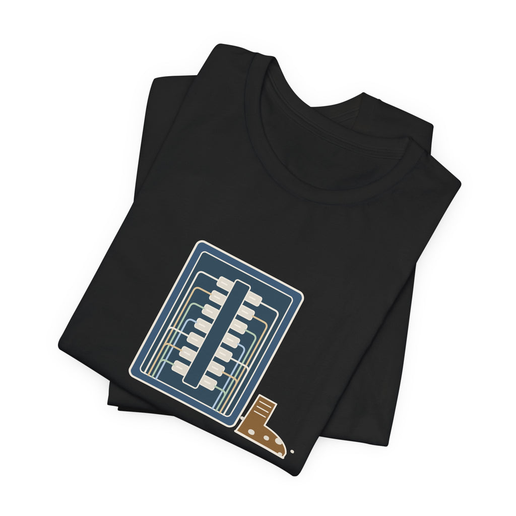 Electrician T-Shirt - Dressed the Panel, Not Myself Funny Electrician Tee