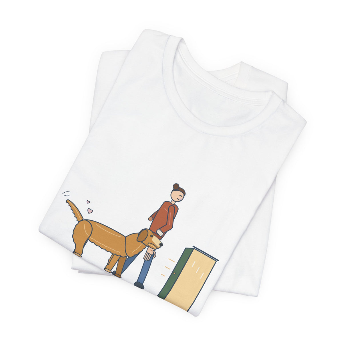 Golden Retriever T-Shirt - Walks Me Inside by the Wrist. Soft-Mouth Golden Tee