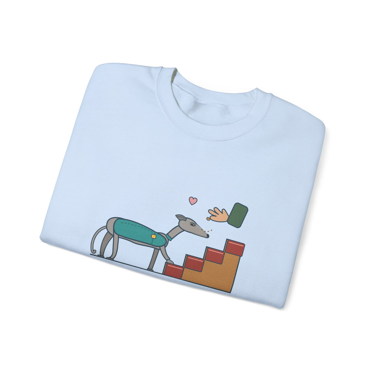 Greyhound Crewneck Sweatshirt - Retired Racer. Stairs Are the New Event. Adopter Gift