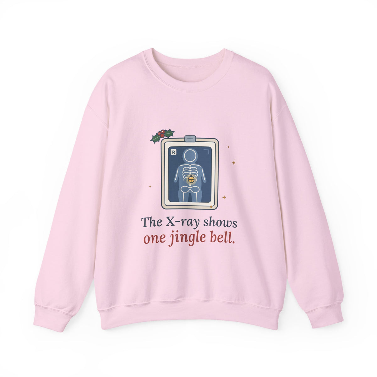 Peds ER Nurse Christmas Crewneck Sweatshirt - The X-Ray Shows One Jingle Bell