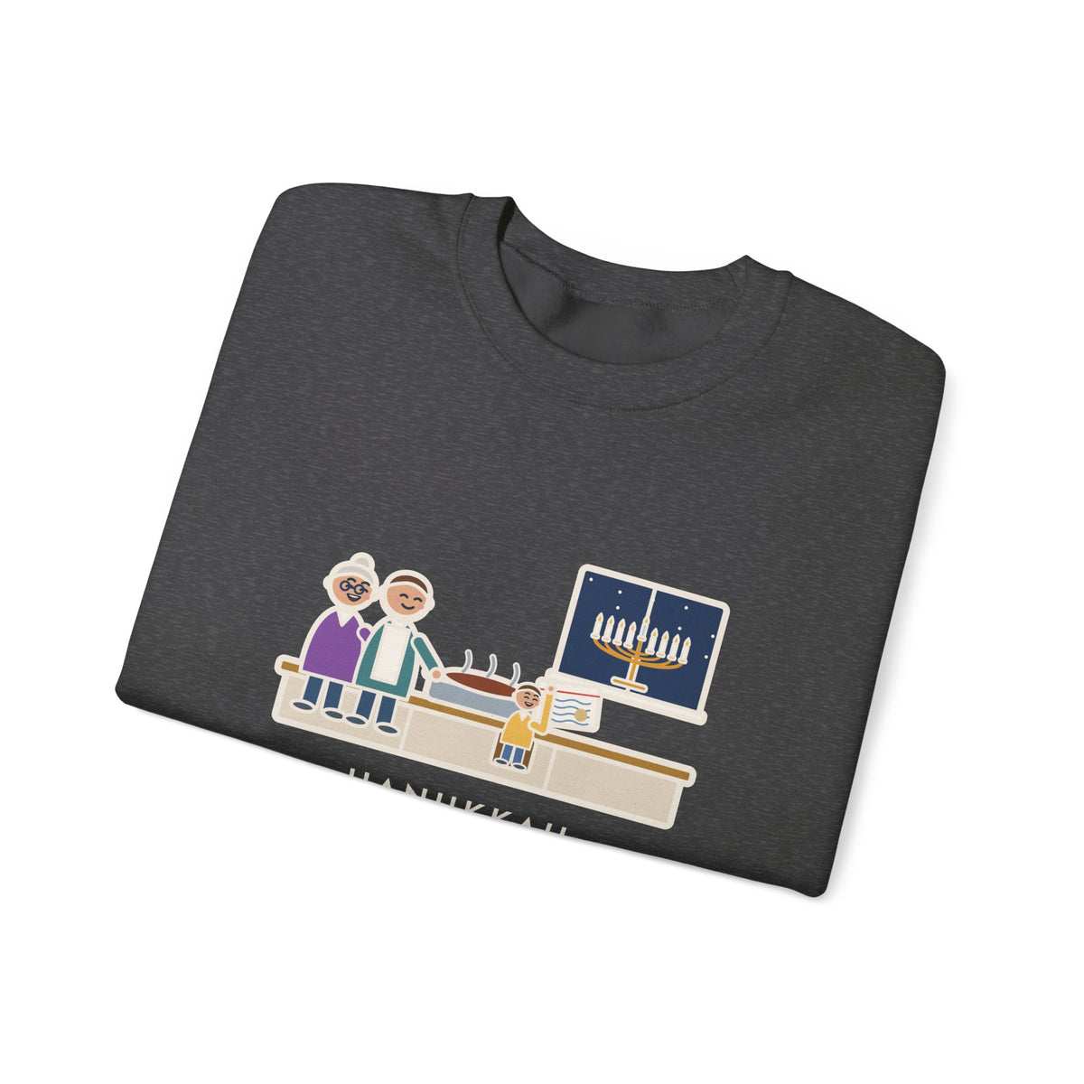 Hanukkah Brisket Sweatshirt, Grandma's Recipe, Three Generations, the Same Index Card, Funny Recipe Card Crewneck
