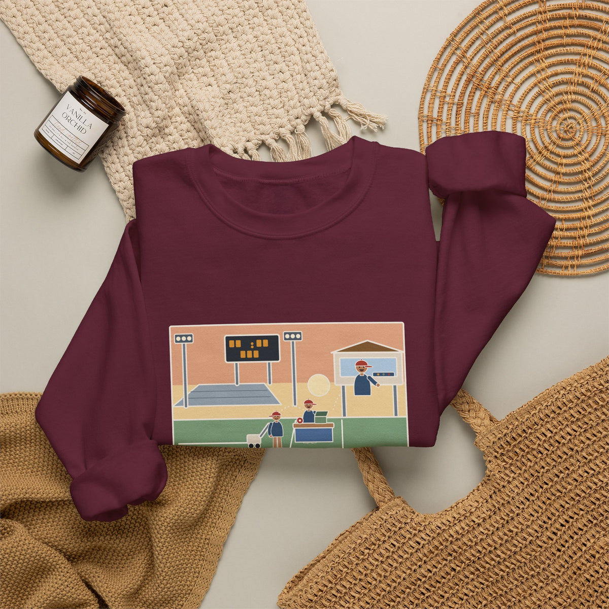Athletic Director Sweatshirt, On a Friday, Lined the Field, Sold the Tickets, Then Ran the Clock, Funny Game Night Crewneck