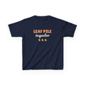 Leaf Pile Inspector Youth T-Shirt, Fall Kids Tee