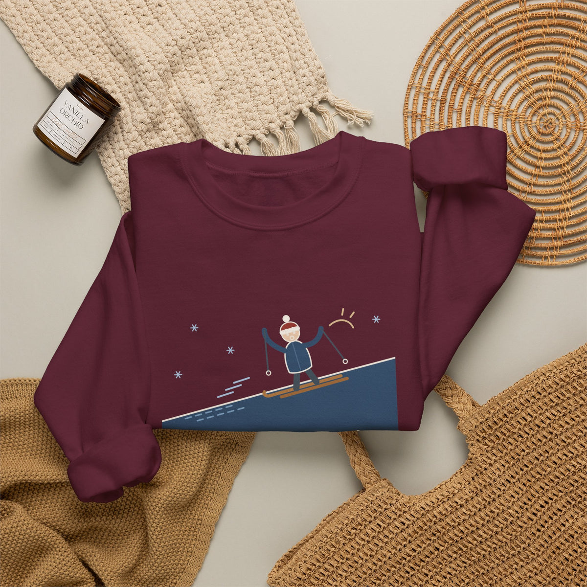 Cross-Country Ski Crewneck Sweatshirt - I Guessed the Wax Wrong. Nordic Skier Apres Gift