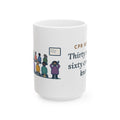 Large CPR Instructor Nurse Mug 15oz - Recert Morning, Every Knee Popping