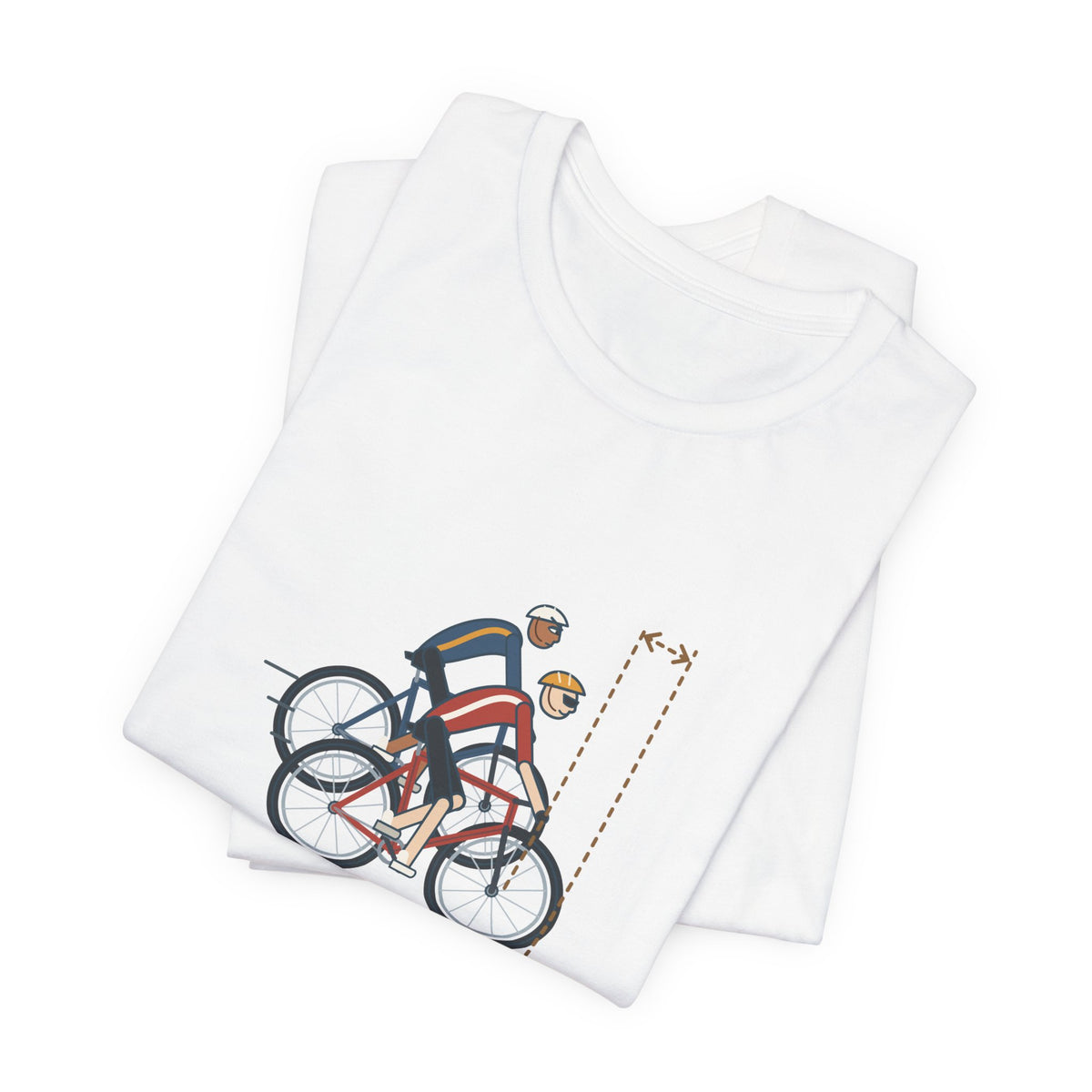 Road Cycling T-Shirt - Stop Half-Wheeling Me. Funny Group Ride Cyclist Tee