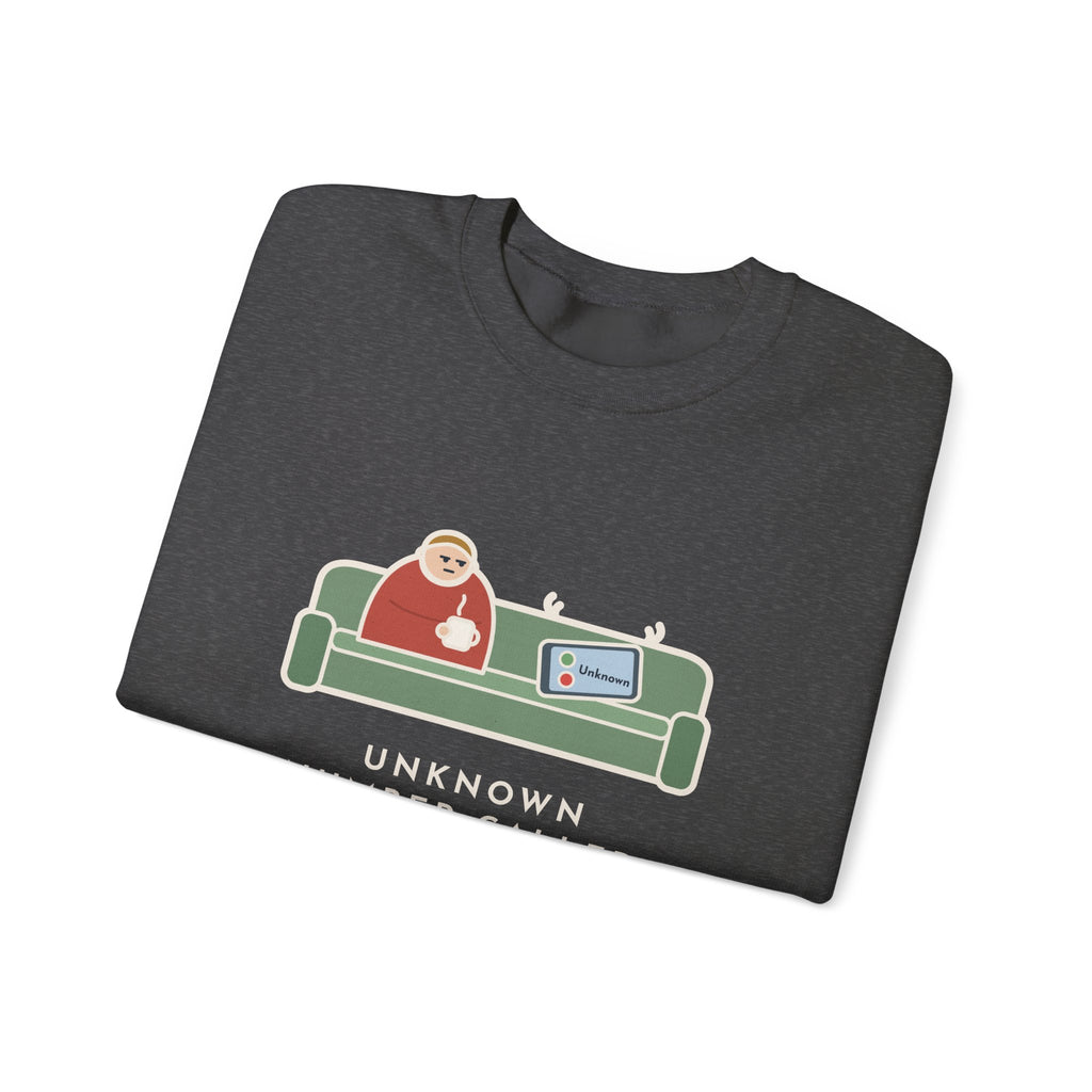 Unknown Number Sweatshirt, Let It Ring, Then Waited for the Text, Funny Couch Calm Crewneck
