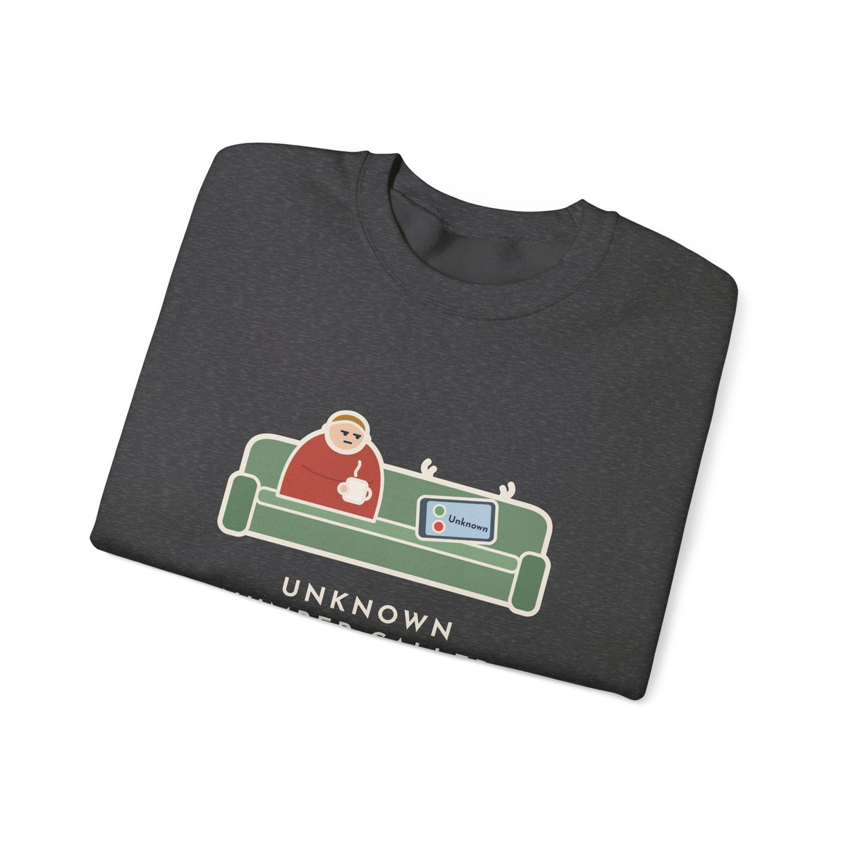 Unknown Number Sweatshirt, Let It Ring, Then Waited for the Text, Funny Couch Calm Crewneck