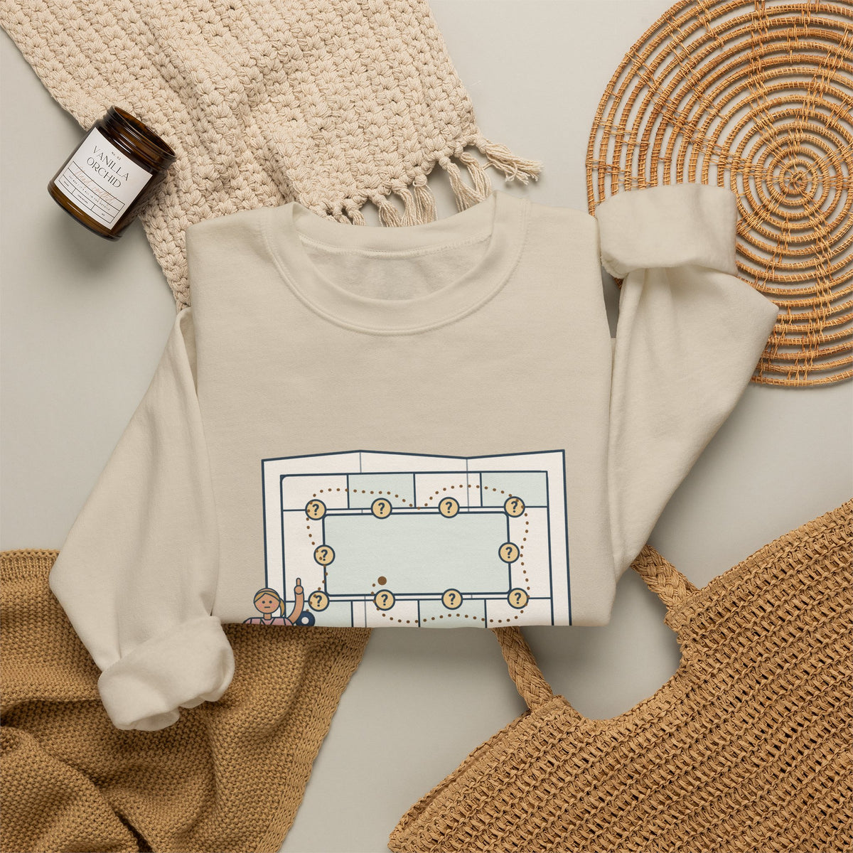 Float Pool Nurse Crewneck Sweatshirt - Where Does This Unit Keep the Flushes?