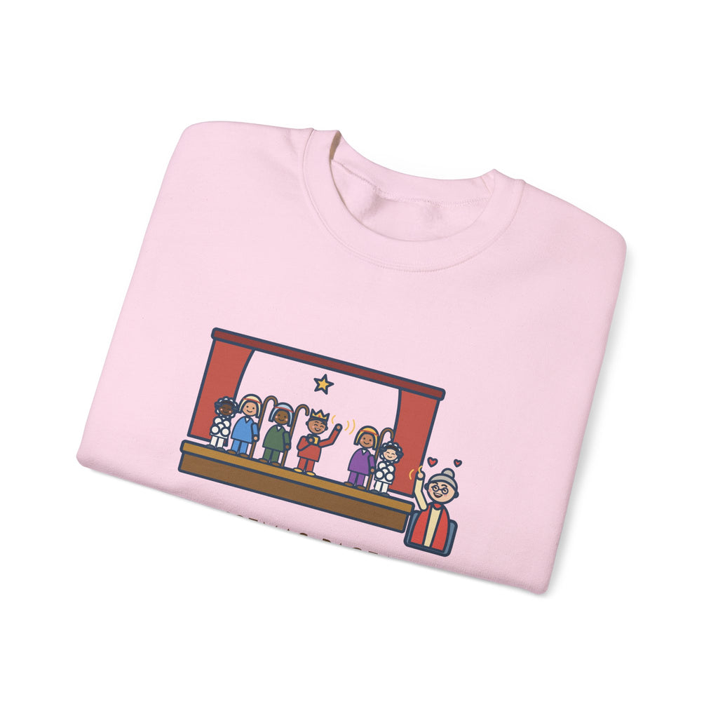 Christmas Pageant Sweatshirt, Three Shepherds, Two Sheep, One Wise Man Who Waved at Grandma the Whole Time, Funny Pageant Stage Crewneck
