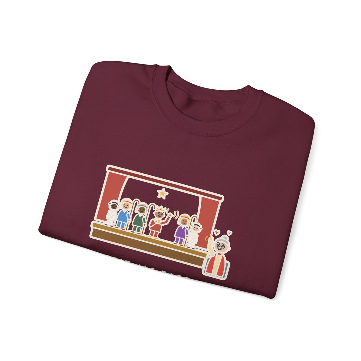 Christmas Pageant Sweatshirt, Three Shepherds, Two Sheep, One Wise Man Who Waved at Grandma the Whole Time, Funny Pageant Stage Crewneck