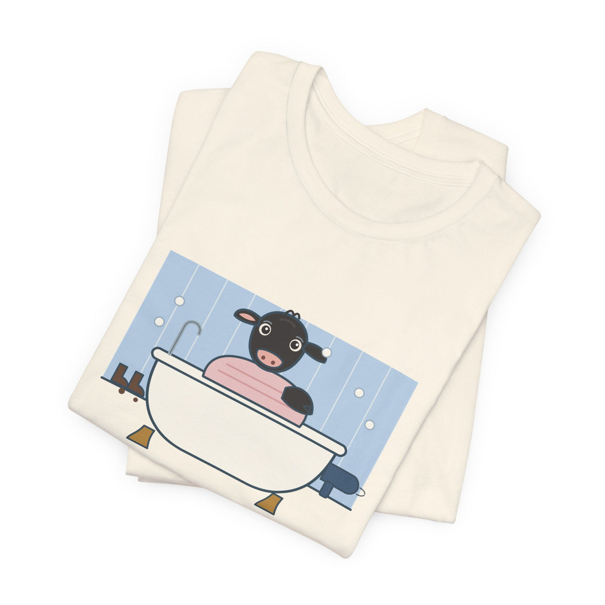 Cattle Rancher T-Shirt - There's a Calf in the Bathtub Again. Calving Season Tee