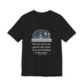Oscar Wilde Quote T-Shirt, Some of Us Are Looking at the Stars, Literary Stargazer Curb Tee