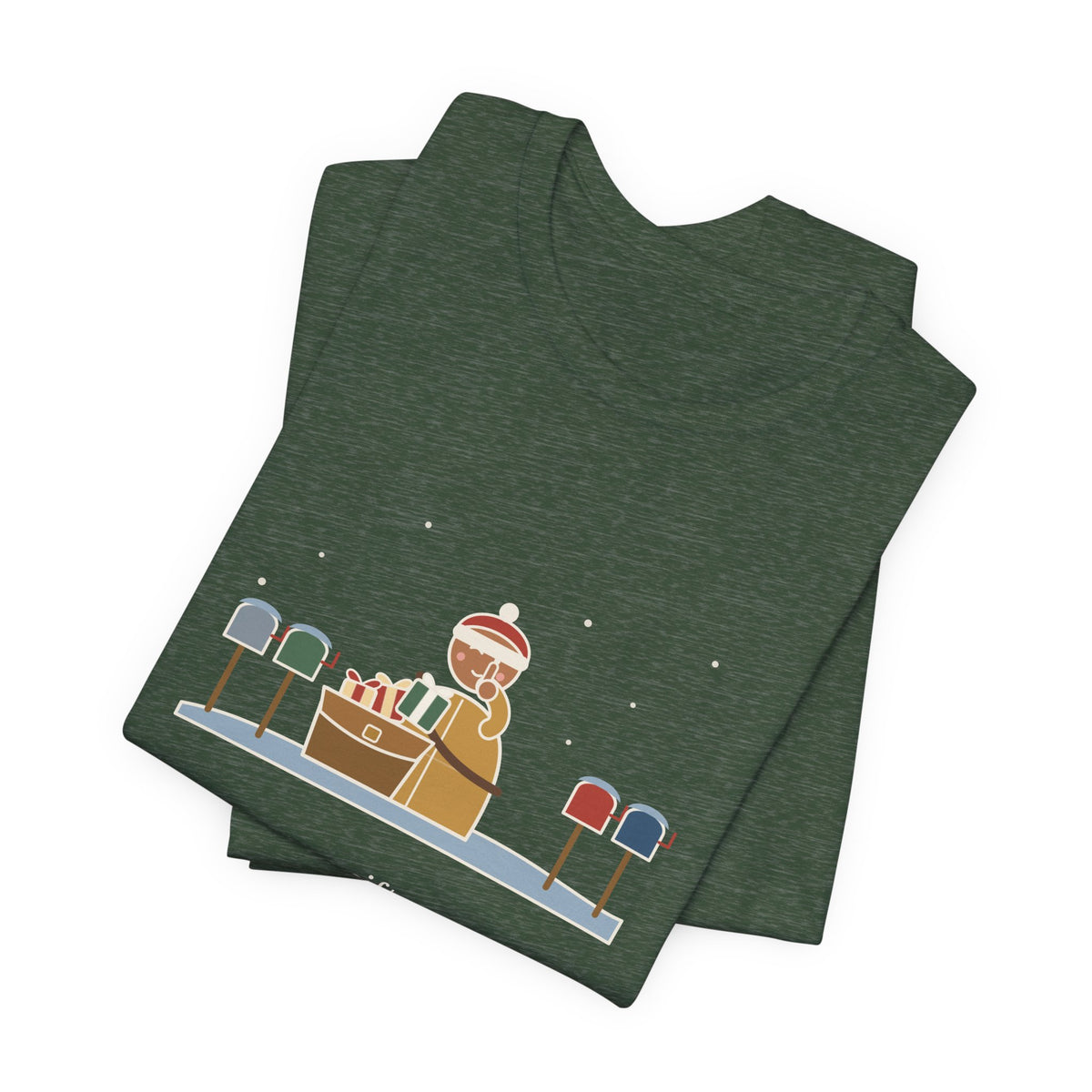 Mail Carrier Christmas T-Shirt - I Know Every Gift on Your List. I'm Not Telling
