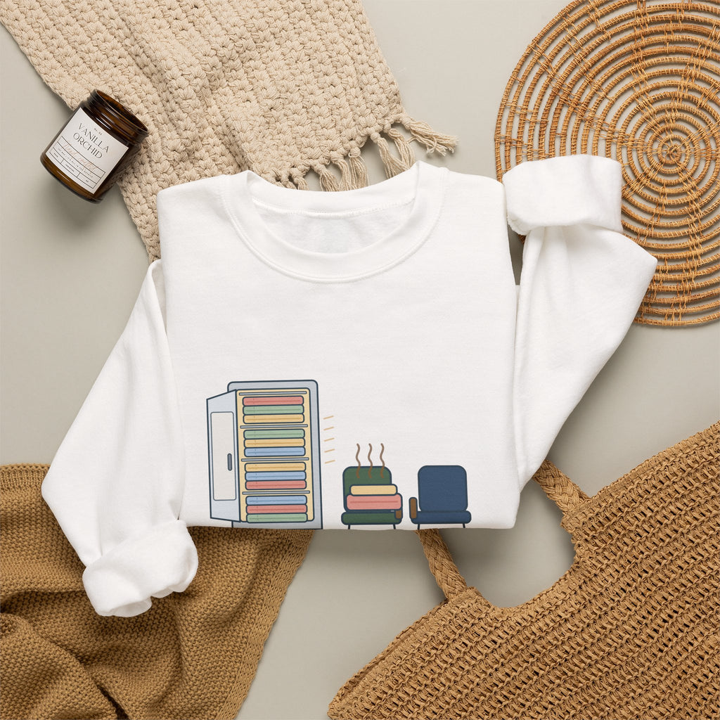 Chaplain Crewneck Sweatshirt - Mostly I Listen. Sometimes I Find Warm Blankets.