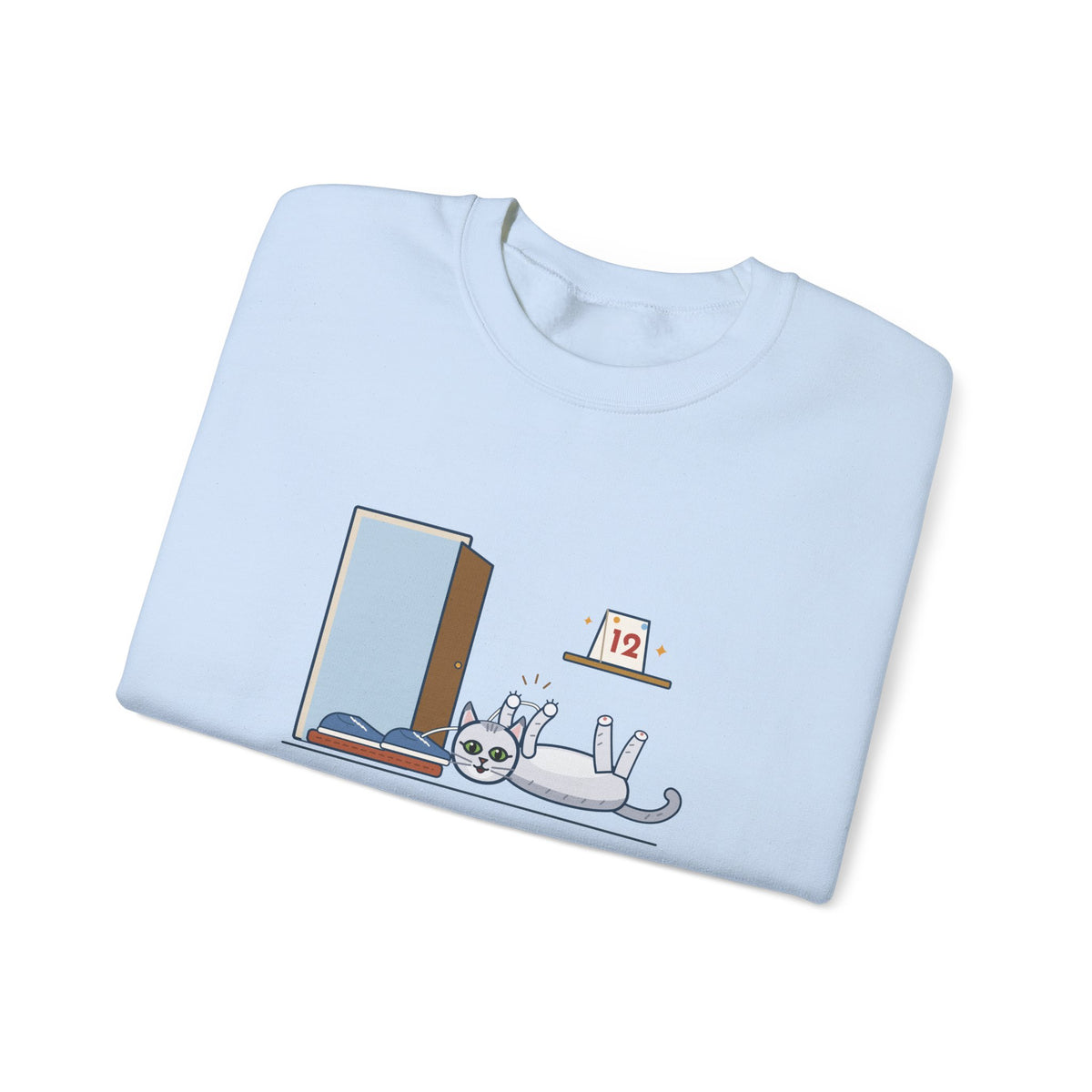 Burmilla Crewneck Sweatshirt - Twelve and Still Pouncing on Shoelaces Cat Owner Gift