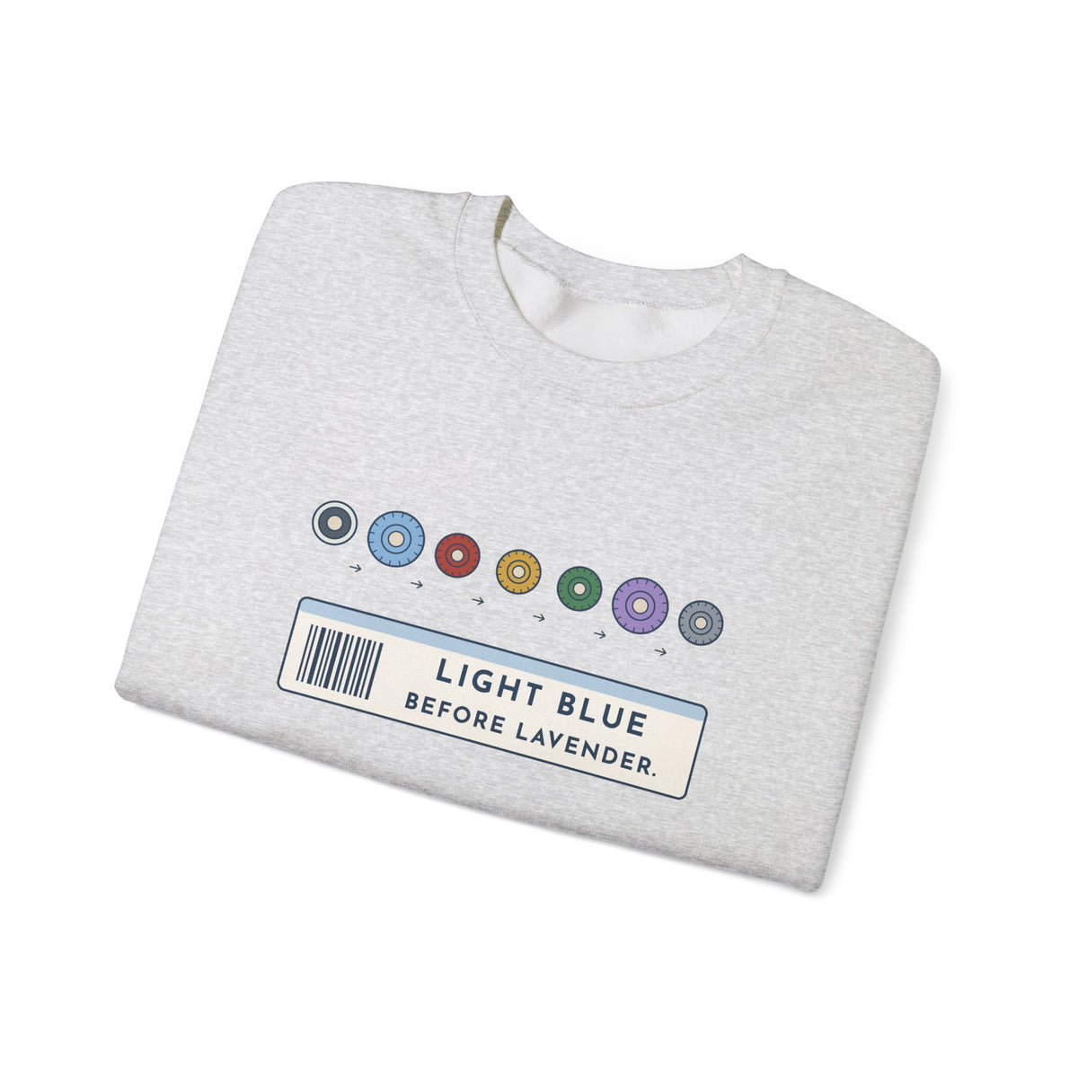 Phlebotomist Crewneck Sweatshirt - Light Blue Before Lavender Lab Gift