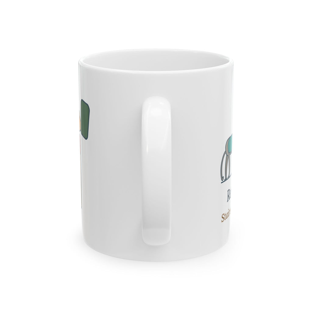Greyhound Coffee Mug - Retired Racer. Stairs Are the New Event. Greyhound Owner Gift