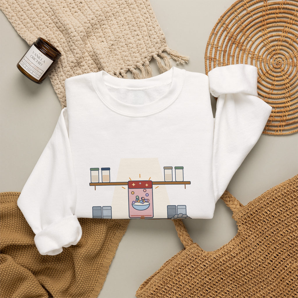 Grandma Crewneck Sweatshirt - Stocked the Cereal Your Mother Banned. Grandparent Gift