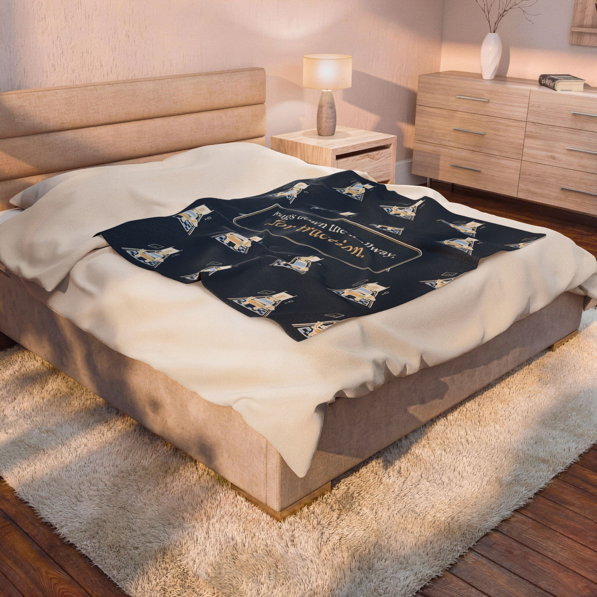 Senior Dogs Blanket - Rugs Down the Hallway, for Traction Velveteen Plush Throw