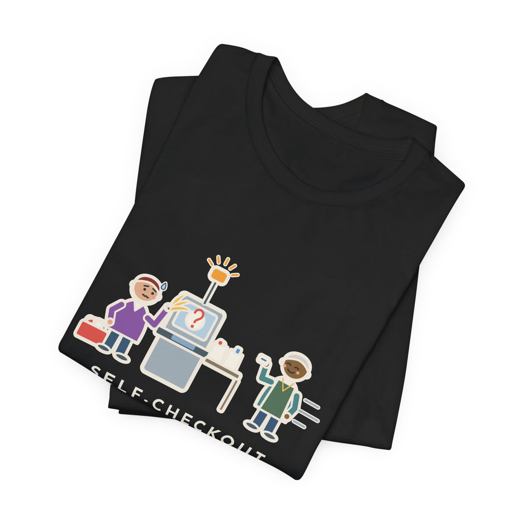 Funny Self-Checkout T-Shirt, Twelve Items, Called for Help on Eleven of Them, Checkout Lane Tee
