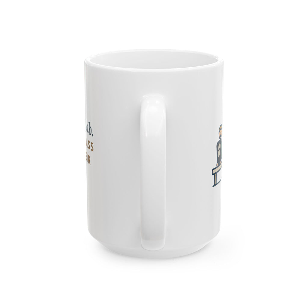 Large Forensic Science Teacher Mug 15oz - Fingerprint Lab. Half the Class Dusted Their Phones.