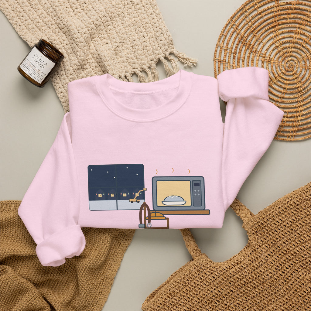 Lineman Crewneck Sweatshirt - Christmas Dinner, Reheated. Your Lights Stayed On.