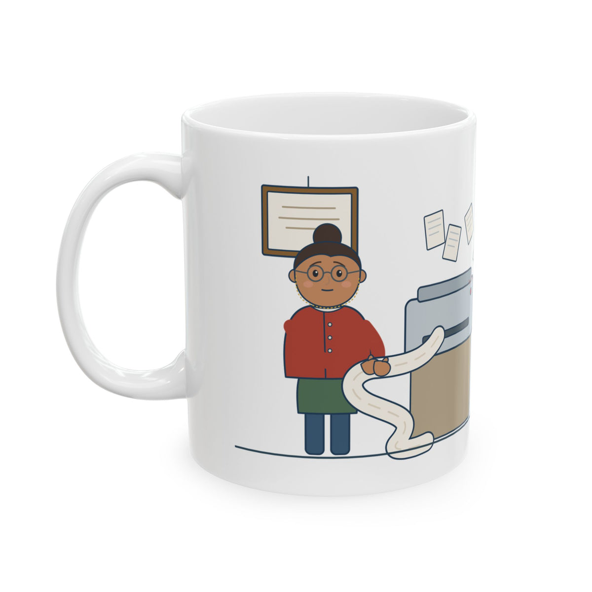 Public Library Librarian Coffee Mug - Master's Degree. Printer Duty.
