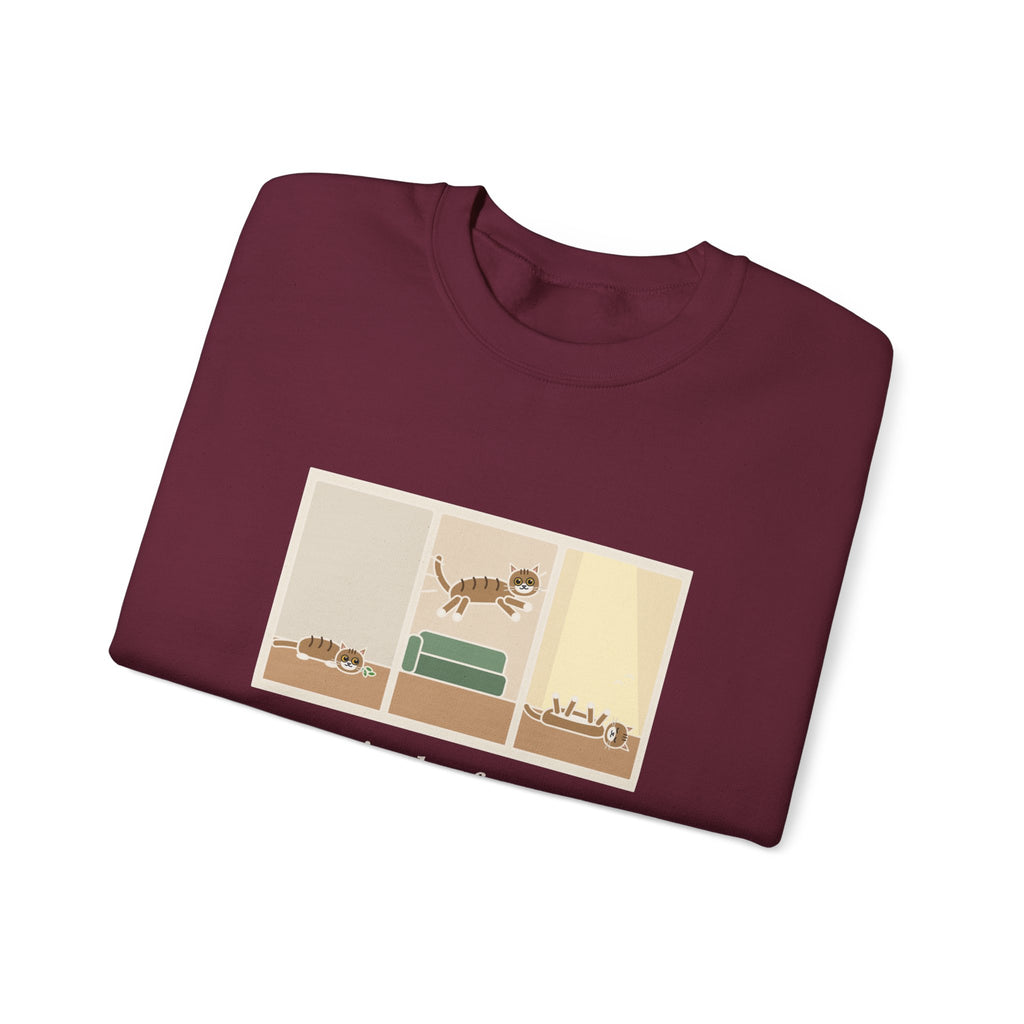 Catnip Sweatshirt, One Pinch, Three Minutes of Chaos, a Four-Hour Nap, Funny Three Panels Crewneck