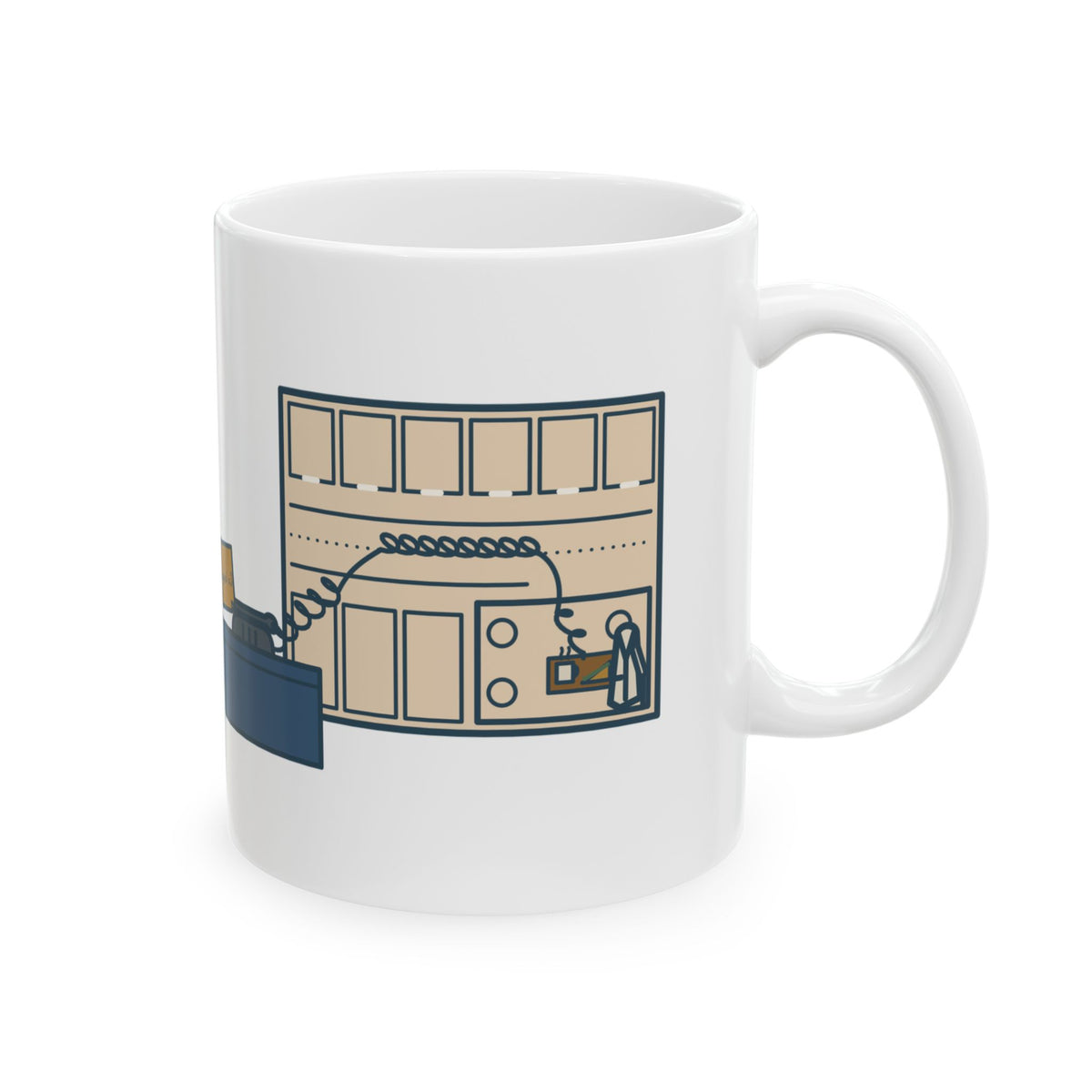 Health Unit Coordinator Coffee Mug - Every Missing Doctor Is in the Cafeteria