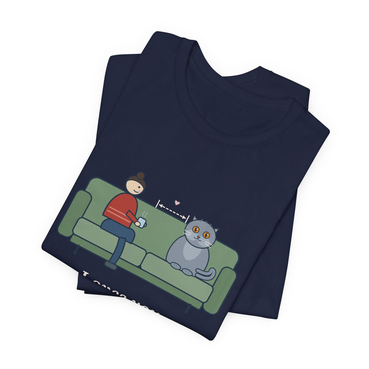 British Shorthair T-Shirt - Loves You. From the Next Cushion Over. Cat Lover Tee