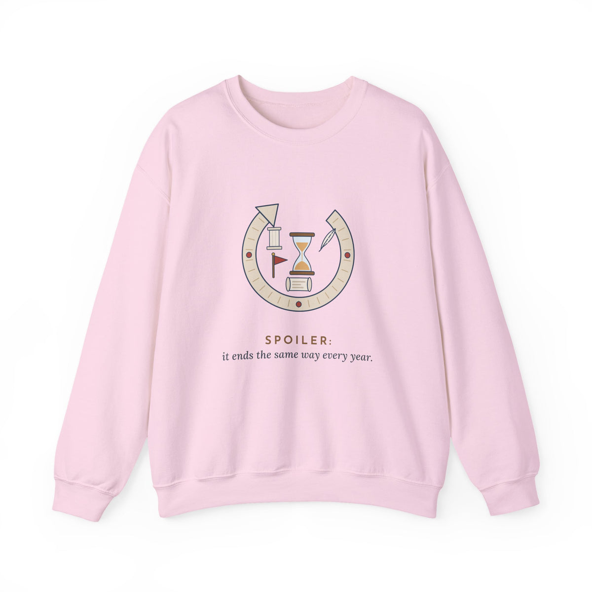 History Teacher Crewneck Sweatshirt - Spoiler: It Ends the Same Way Every Year