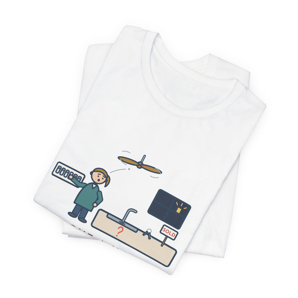 Funny New Homeowner T-Shirt, First Weekend Finding Which Switch Runs the Garbage Disposal, Switch Plate Tee