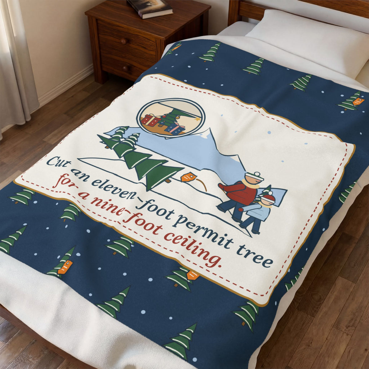 Colorado Christmas Tree Blanket - Cut an Eleven-Foot Permit Tree for a Nine-Foot Ceiling