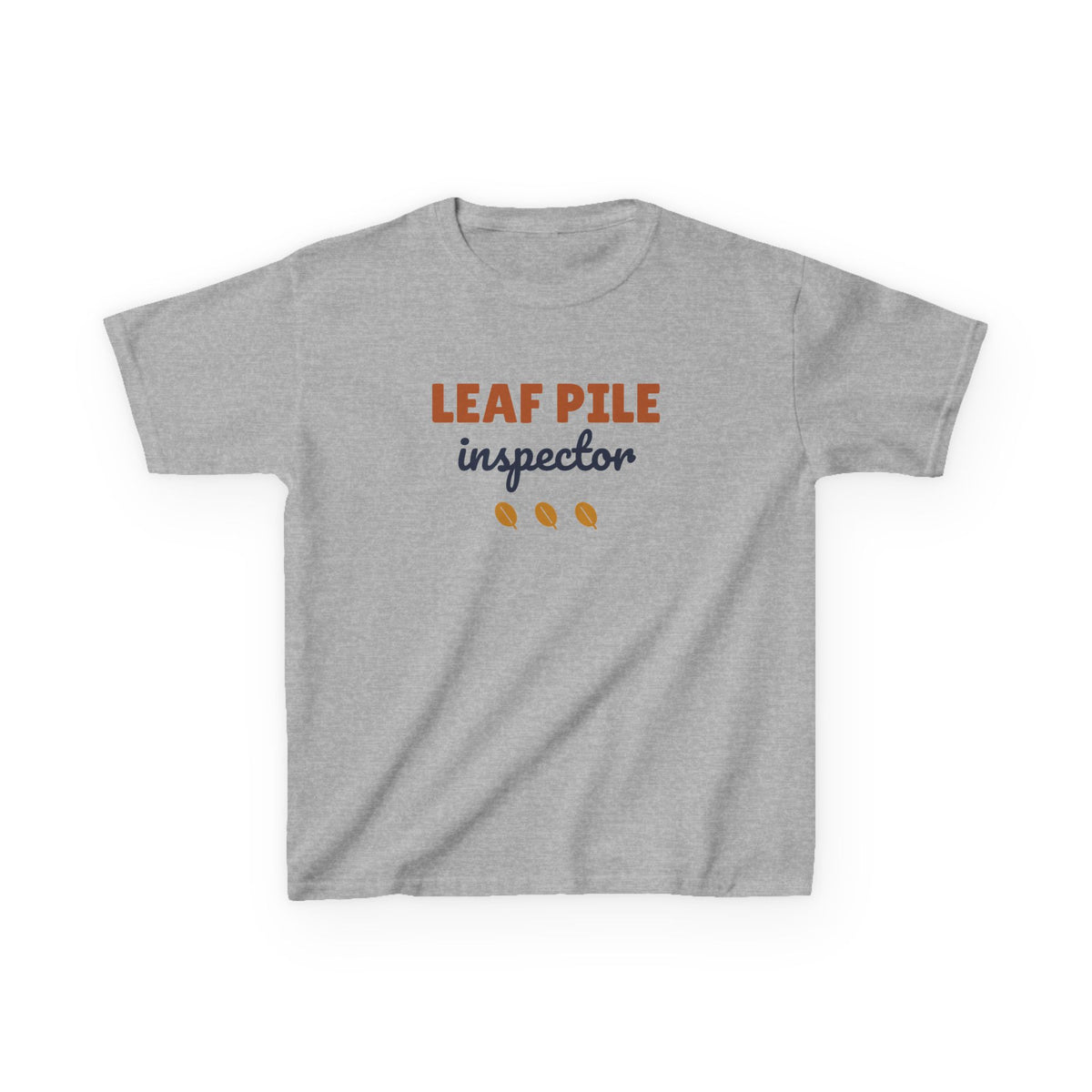 Leaf Pile Inspector Youth T-Shirt, Fall Kids Tee