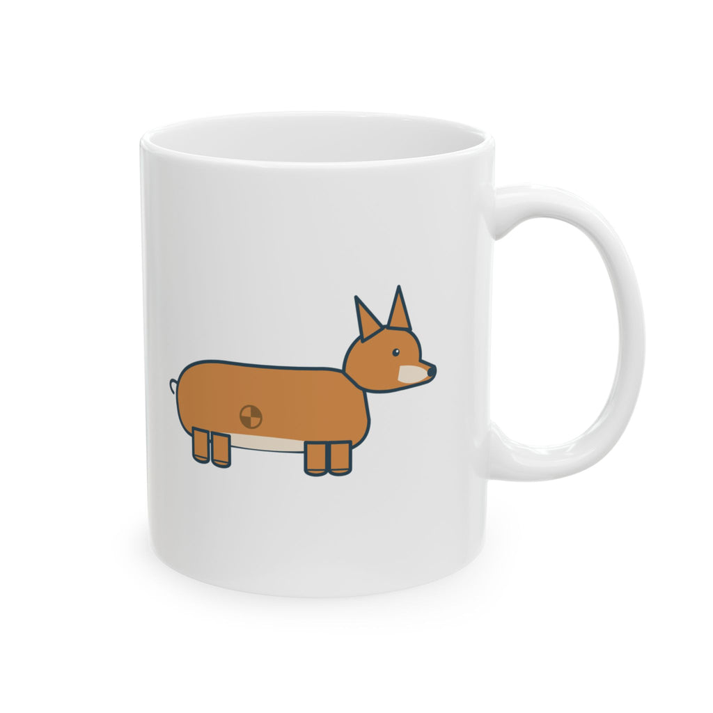 Corgi Coffee Mug - Built Low for Stability Funny Corgi Owner Mug