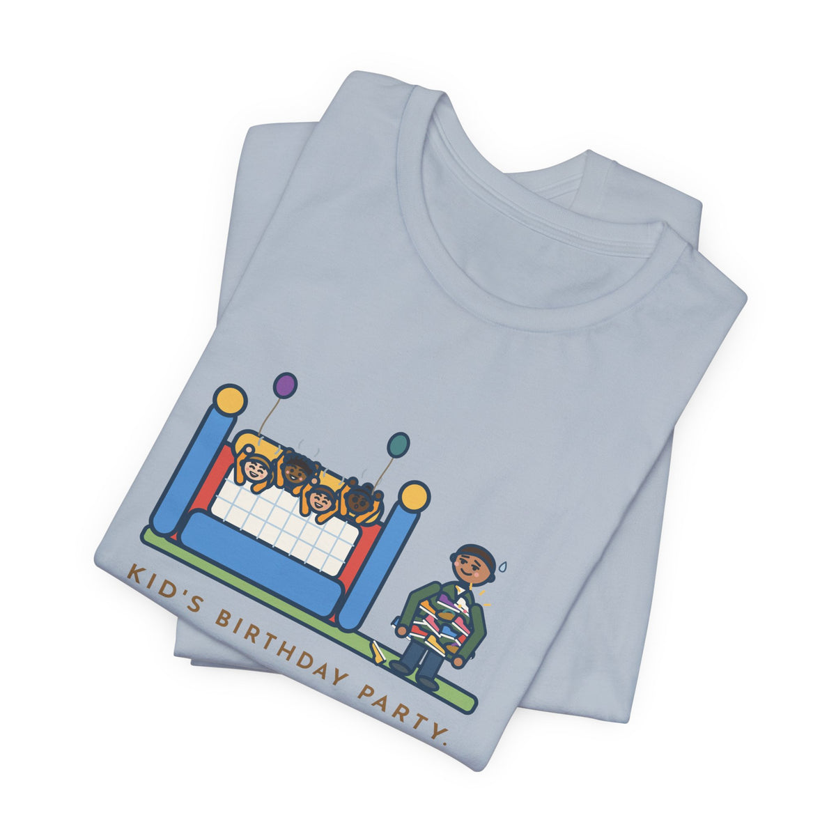Funny Birthday Party T-Shirt, Sixteen Kids, One Bounce House, and I Held Every Shoe, Backyard Party Tee