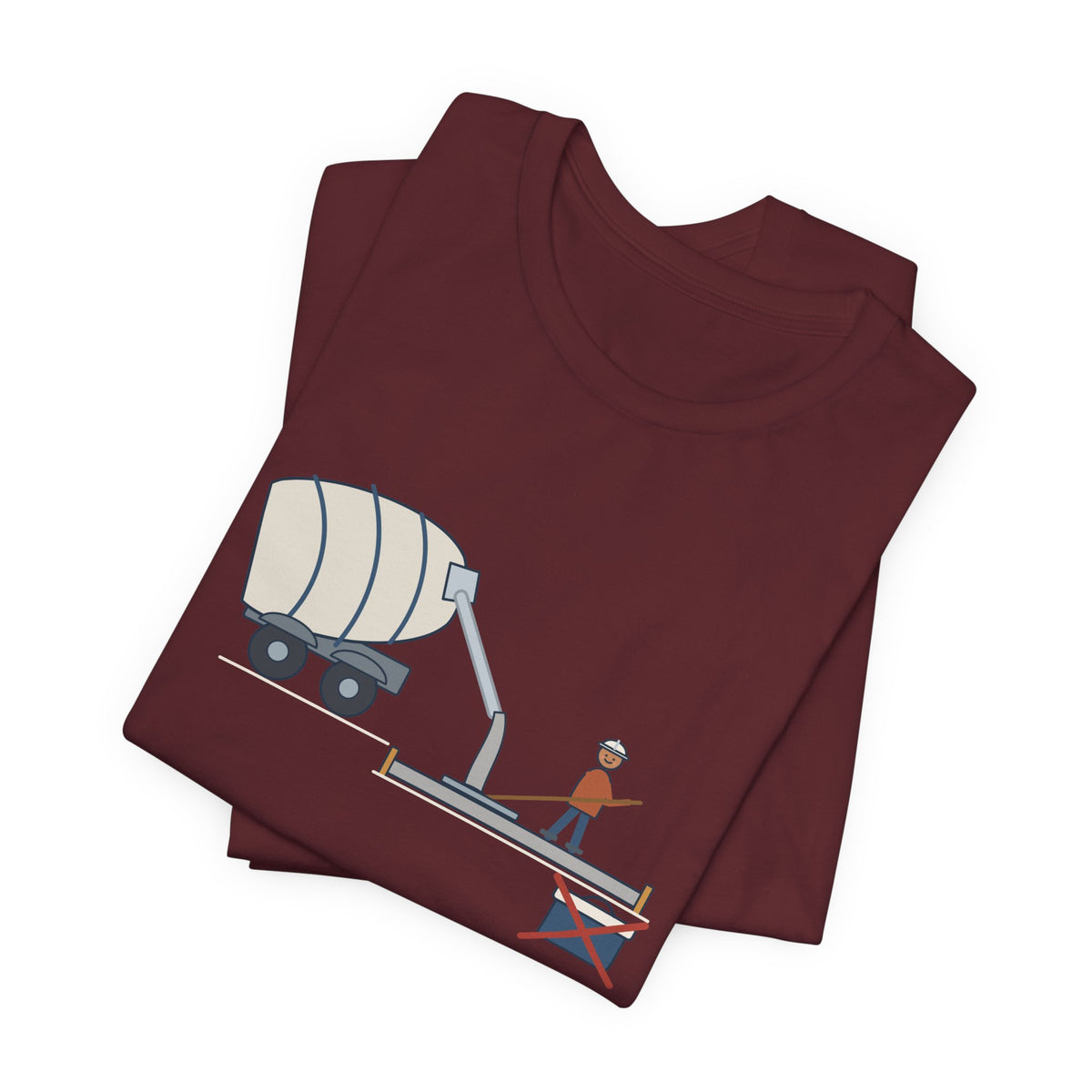 Concrete Finisher T-Shirt - Truck's on Site. Lunch Is Canceled. Concrete Worker Tee