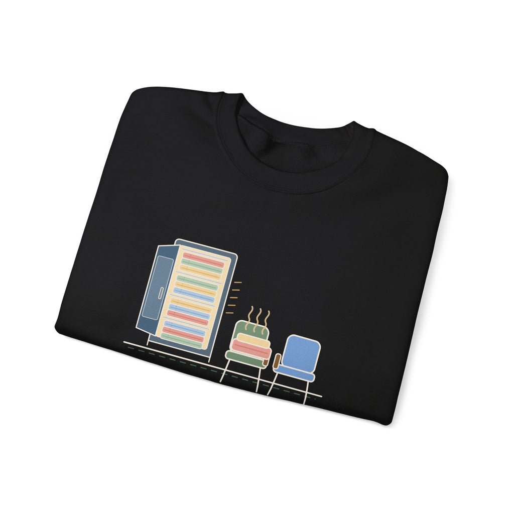 Chaplain Crewneck Sweatshirt - Mostly I Listen. Sometimes I Find Warm Blankets.